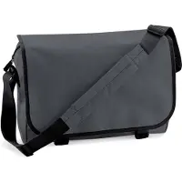 Merkloos Schoudertas/aktetas grijs 41 cm voor dames/heren - Schooltassen/laptop tassen met schouderband