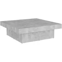 vidaXL Salontafel, betonkleur, 90x90x28 cm, houtvezel