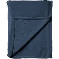 Dutch decor - BILLY - Plaid 150x200 cm - flannel fleece - superzacht - Insignia Blue - blauw