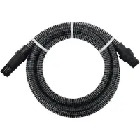 vidaXL Zuigslang met PVC koppelingen 1,1'' 7 m PVC zwart