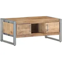 vidaXL Salontafel 95x50x40 cm, ruw mangohout