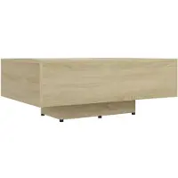 Möbelando Salontafel 85x55x31 cm bewerkt hout sonoma eikenkleurig