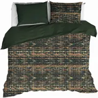De Witte Lietaer Dekbedovertrek Rufus Khaki Flanel-240 x 200 / 220 cm | Lits-Jumeaux