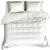 De Witte Lietaer Dekbedovertrek Zygo Ivory Satijn-240 x 200 / 220 cm | Lits-Jumeaux