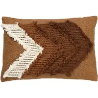 Dutch decor - ARROW - Sierkussen van katoen Tobacco Brown 40x60 cm - bruin