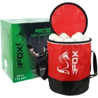 Fox TT Practice Table Tennis Balls And Bag Rood 120 Balls