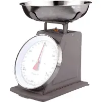 The Retro Family PLINT Retro Keukenweegschaal Almost Black