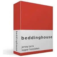 Beddinghouse Jersey-Lycra Topper Hoeslaken Coral Red-140/160 x 200/220 cm