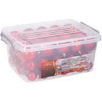Christmas gifts Kerstballen - rood - 70x stuks - in opbergbox - Kerstbal