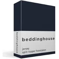 Beddinghouse Split Topper Hoeslaken Marineblauw (Jersey)-160 x 210 cm