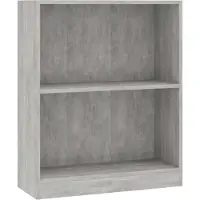 vidaXL Boekenkast 60x24x76 cm bewerkt hout betongrijs