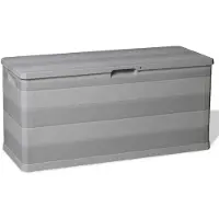 vidaXL Tuinbox 117x45x56 cm grijs