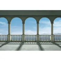 Blokker Fotobehang - Zuilen - 315 x 232 cm - Multi