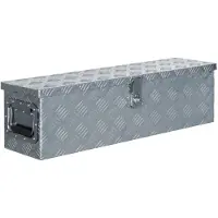 vidaXL Doos 80,5x22x22 cm aluminium zilverkleurig online kopen