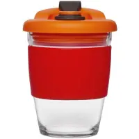 Pioneer - Herbruikbare Koffiebeker - 340ml - Vulcano Red - Glas - Pioneer