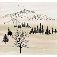 Komar Vliesbehang Digitale print vlies - Backcountry - Afmeting 300 x 280 cm