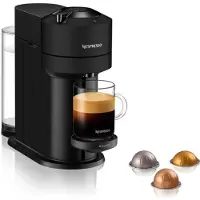 Nespresso YY4606FD Virtue Next Coffee Machine + Discovery Box 12 capsules, 5 kopjes, espresso, verbonden, zwart