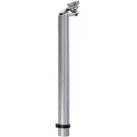 No Brand Zadelpen ATB/race 80% fiber 20% Carbon 27.2 zilver