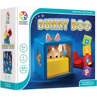 SmartGames Bunny Boo - Logisch Denkspel - 60 Ruimtelijke uitdagingen met Houten Konijn - Educatief Solospel voor Peuters & Kleuters - Vanaf 2 Jaar