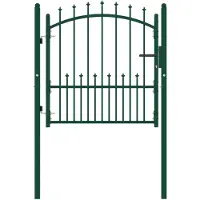 vidaXL Hekpoort EMMEN met stalen pinnen 104x97 cm groen