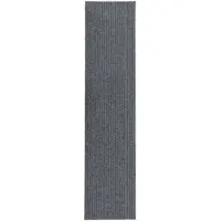 vidaXL Droogloopmat 100x450 cm grijs