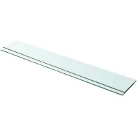 vidaXL Schappen 2 st 100x15 cm glas transparant