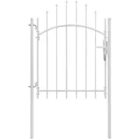 vidaXL Tuinpoort Woerden staal 1x1,5m wit