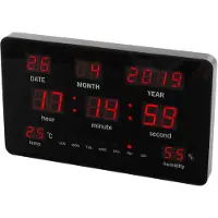 Perel Wandklok met led