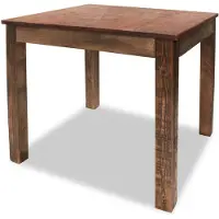 vidaXL Eettafel 82x80x76 cm gemengd gerecycled hout