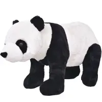 vidaXL Speelgoedpanda staand XXL pluche zwart en wit
