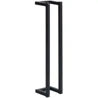 vidaXL Handdoekenrek 12,5x12,5x60 cm ijzer zwart