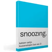 Snoozing katoen-satijn kussenslopen (set van 2)