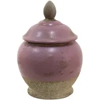 Clayre & Eef Roze Decoratieve pot Ø 19*26 cm 6CE1383