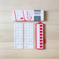 De vrije uitgevers Checkpad rood