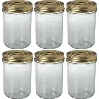 Le Parfait 6x Luchtdichte weckpotten transparant glas 750 ml - Weckpotten