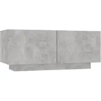 vidaXL Nachtkastje 100x35x40 cm bewerkt hout betongrijs