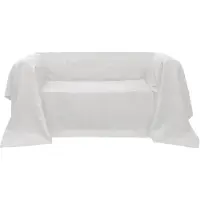 vidaXL Bankhoes 270x350 cm microsuède crème