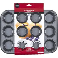Wham muffinvorm Essentials 35 x 26,5 cm teflon grijs