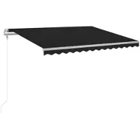 vidaXL Luifel automatisch met LED en windsensor 450x300 cm antraciet