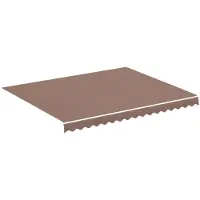 vidaXL Vervangingsdoek voor luifel 300x250 cm polyester bruin