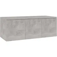 vidaXL Tv-meubel 80x34x30 cm bewerkt hout betongrijs