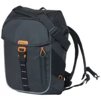 Basil miles tarpaulin fietsrugzak nordlicht - waterdichte zwarte rugzak voor fietsers - 17l - unisex - sportief - zwart