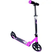 Muuwmi Aluminium Scooter – Step, 205 mm, ABEC 7, voor kinderen en volwassenen, GS-gekeurd, in hoogte verstelbaar, roze