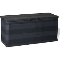 vidaXL Tuinopslag, zwart, 117x45x56 cm