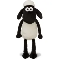 Sonstige Verlage Baranek Shaun Serie - Knuffel Baranek Shaun - 30 cm - Wit en Zwart - Zachte Materiaal