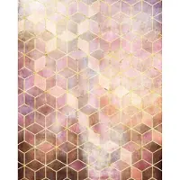 Komar Vliesbehang Digitale print vlies - Mosaik Rosso - Afmeting 200 x 250 cm (1 stuk)