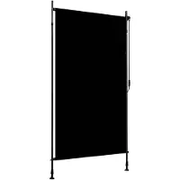 vidaXL Rolgordijn voor buiten 120x270 cm antraciet