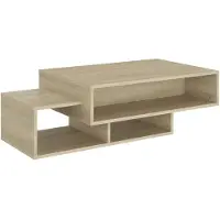 vidaXL Salontafel 105x55x32 cm bewerkt hout sonoma eikenkleurig