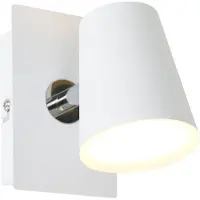 TRIO NARCOS - Spot - Wit mat - incl. 1x SMD 6,5 W - Patroon bescherming - Wand- en plafondmontage - Niet dimbaar