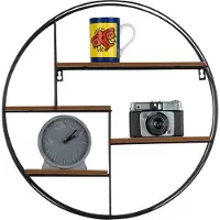 Henzo Wandrek 50x50x10cm Zwart zwart Metaal Wanddecoratie